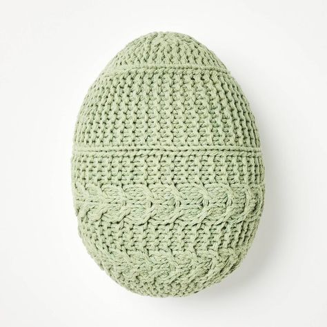 Crochet Silhouette, Egg Pillow, Crochet Egg, Easter Pillows, Tree Pillow, Mcgee & Co, Green Throw Pillows, Fall Pillows, Holiday Pillows