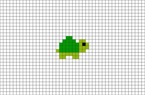 Baby Turtle Pixel Art | Cross stitch designs, Cross stitch patterns, Tiny  cross stitch Turtle Pixel Art, Pixel Art Ideas, 8 Bit Art, Tiny Cross Stitch, Easy Pixel Art, Tiny Turtle, Diy Perler Bead Crafts, Pixel Crochet, Pixel Art Grid