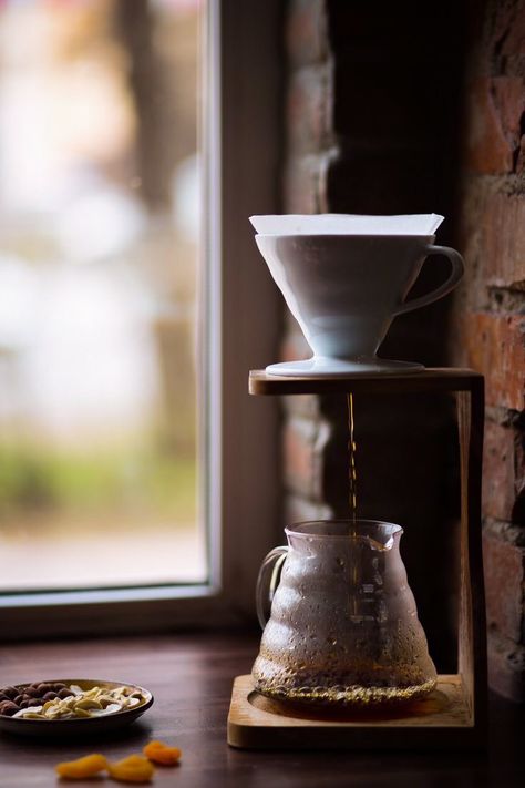 Pourover Coffee Station, V60 Coffee Photography, V60 Coffee Brewing, Pourover Coffee, Coffee Display, Coffee Project, Coffee Inspiration, Hario V60, Brewing Coffee