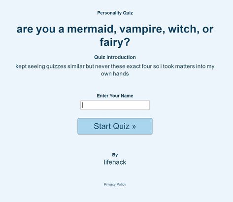 are you a mermaid, vampire, witch, or fairy? Mermaid Quizzes, Vampire Quiz, Witch Quiz, Buzzerilla Viral, Buzz Quiz, Princess Quiz, Random Quizzes, Aesthetic Quiz, Vampire Witch