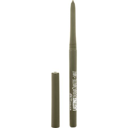 Olive Eyeliner, Olive Makeup, Matte Eyeliner, Maybelline Falsies, Eyeliner Color, Waterproof Eyeliner Pencil, Kajal Eyeliner, Color Jade, Simple Eyeliner