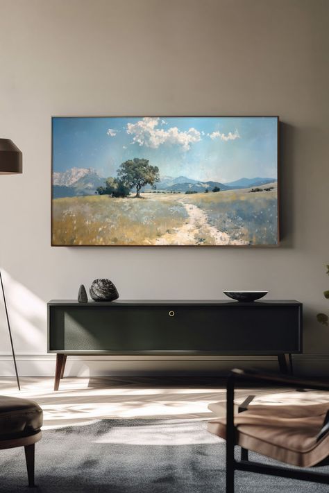 🌌 Enhance your LG or Samsung Frame TV with our stunning cold blue landscape painting. This 3840x2160 4K UHD digital art captures the serene beauty of a frosty, blue-toned landscape, perfect for adding a touch of tranquility and elegance to your home. This artwork is designed to seamlessly fit and display on your TV, creating a captivating and peaceful scene. 🖼️ ❄️ Download now and enjoy the calming beauty of a cold landscape on your TV! 🌨️#TVFrameArt #SamsungTVArt #LGTVArt #TVScreenArt #TVArt Blue Landscape Painting, Cold Landscape, Painting Tv, Landscape Frame, Blue Landscape, Tv Frame, Samsung Tvs, Blue Living Room, Frame Art