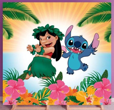 Cuadrado Lilo y Stitch C295 Lilo Y Stitch, Tela