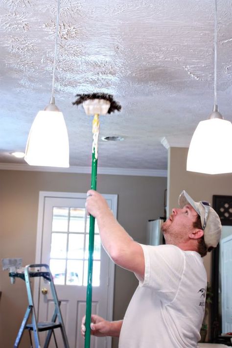 Nice descriptions about "mudding", as in adding texture to walls & ceilings Adding Texture To Walls, Sheetrock Ceiling, Ceiling Texture Types, Drywall Texture, Cheap Holiday Decor, Drywall Ceiling, Design Ceiling, Ceiling Texture, Home Improvement Loans