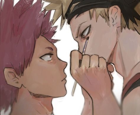 Boy With Eyeliner, Boys With Eyeliner, Ships Aesthetic, Bakugou Kirishima, Pirate Queen, Easy Yoga Workouts, Buko No Hero Academia, One Hair, Instagram Art