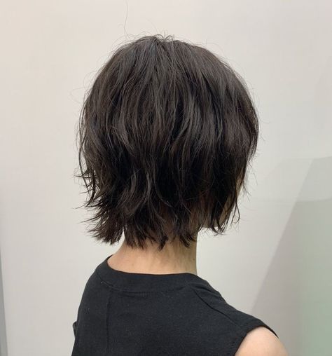 Short Hairstyle Women Layered Straight, Shag Grunge Hair, Short Hair Styles Without Bangs, Layered Pixie Bob With Bangs, Wolfcut Hair Short Straight, Short Wolfcut Straight Hair, Short Hair Without Bangs, Short Thick Hair Cuts, Hush Cut Hair Short