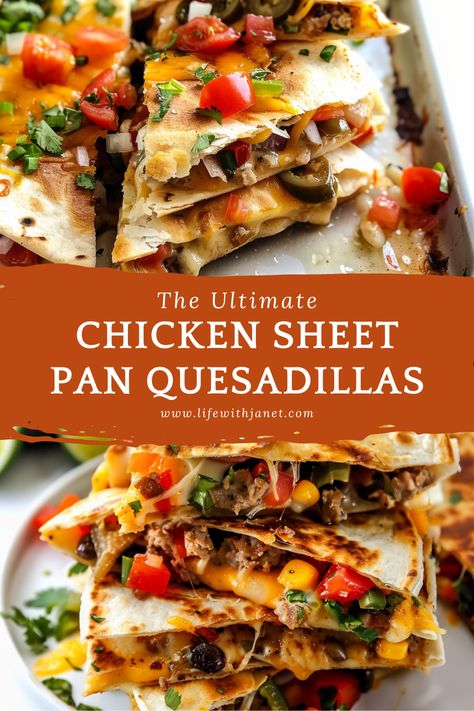 Chicken Sheet Pan Quesadilla Chicken Sheet Pan Quesadilla, Sheet Pan Sliders, Sheet Pan Quesadilla, Pan Quesadilla, Sheet Pan Quesadillas, Sunday Meals, Chicken Sheet Pan, Giant Chicken, Sandwiches Wraps