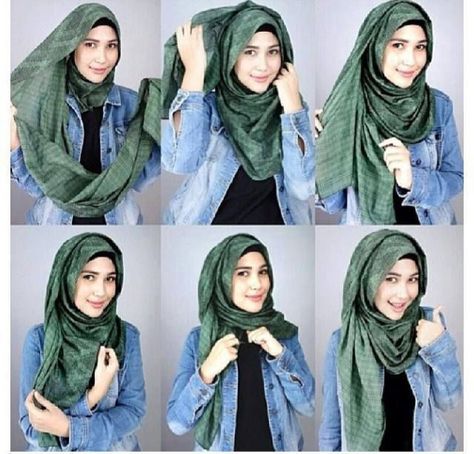 How to Wear Hijab Step by Step Tutorial in 15 Styles - College Girl Look - If you are a young college girl trying to balance out academics with modest fashion, this article is for you. Since college fashion is all about dressing up comfortably in casual attire, your Hijab is required to match just that. An easy way to do that is to go for lightweight fabrics that are easy to manage and style. How To Wear Hijab, Simple Hijab Tutorial, Tutorial Hijab Pashmina, Mode Hijabi, Simple Hijab, Hijab Style Tutorial, Stylish Hijab, Tutorial Hijab, Hijabi Style