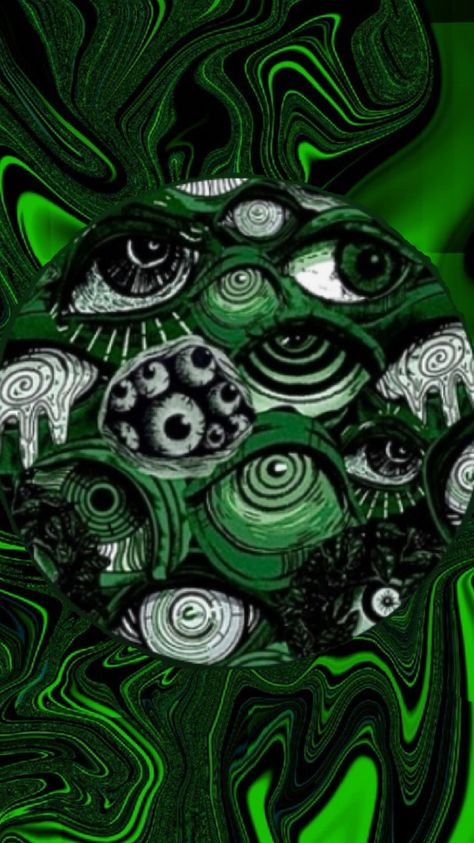 #green #trippy Green