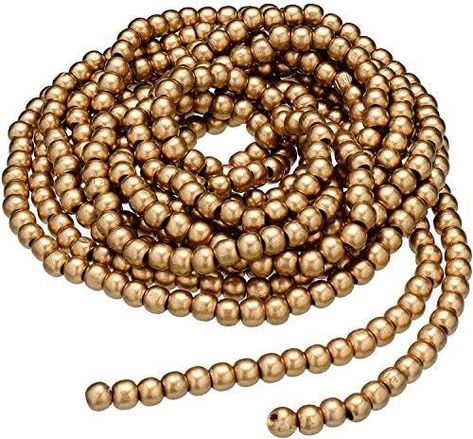 Amazon.com: ZMJS 12 Feet Gold Christmas Wooden Bead Garland Wood Bead Garland Christmas Tree Deco... | Amazon (US) Wood Bead Garland Christmas Tree, Wood Bead Garland Christmas, Christmas Wood Bead Garland, Bead Garland Christmas Tree, Xmas Beads, Wooden Garland, Christmas Bead Garland, Christmas Coat, Holiday Favors