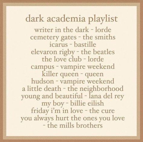 Old Literature, Dark Academia Playlist, Dark Academia Things, Dark Acadamia, Dark Academy, Playlist Ideas, Chaotic Academia, Dark Books, Song Suggestions