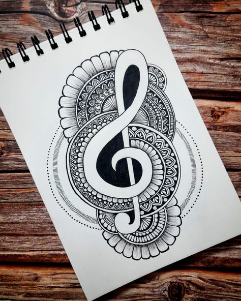 Easy Music Doodle Art, Mandala Art Music, Music Mandala Art, Mandala Art Unique Designs, Aeroplane Drawing, Unique Mandala Drawing, Music Mandala, Mandala Drawing Ideas, Mandala Book