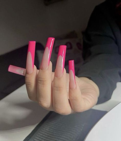 Tapered Square Nails, Acrylic Nail Set, Long Acrylic Nail Designs, Colored Acrylic Nails, Short Square Acrylic Nails, Dope Nail Designs, Long Acrylic Nails Coffin, Acrylic Nails Coffin Pink, Long Acrylic