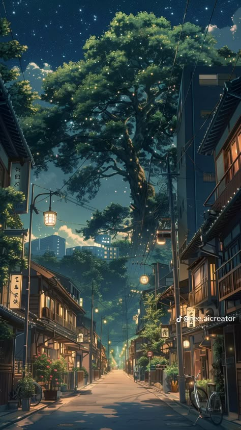 Anime Places, Android Wallpaper Art, Anime City, Dreamy Artwork, Pop Art Wallpaper, Art Gallery Wallpaper, Fantasy Places, Cool Wallpapers Art, Nature Art Painting