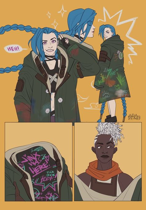 Jinx And Ekko, Arcane Ekko, Ekko Arcane, Arcane Memes, League Of Legends Poster, League Of Legends Comic, Tv Show Couples, Jinx League Of Legends, Boyfriend Jacket