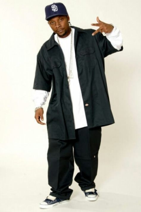 Jayo Felony Gangsta 90s Style, 2000 Couple Outfits, Gangsta Outfits Men, Hiphop Outfit Men, Rapper Outfits Men, 90s Hiphop Style, Rap Clothes, Rap Fashion, Dickies Outfit