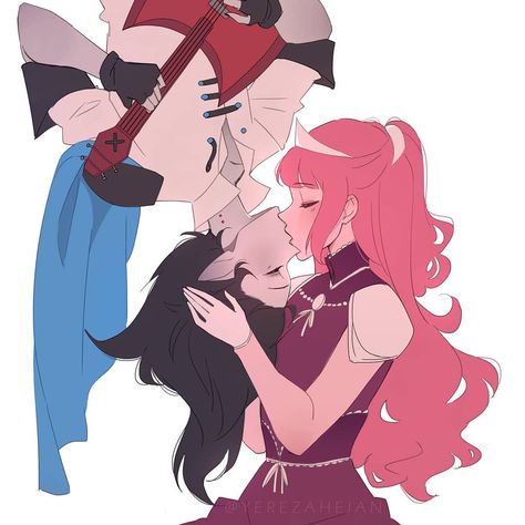 Yereza | Commissions Closed on Instagram: “Bubbline spiderman kiss we drew on stream yesterday ☺️ Thanks to everyone offering their support (or laughter LOL) when i lost my mind for…” Spiderman Kiss, I Lost My Mind, Spiderman Poses, Kissing Drawing, Lost My Mind, Adventure Time Cartoon, Thanks To Everyone, Lose My Mind, Kids Entertainment