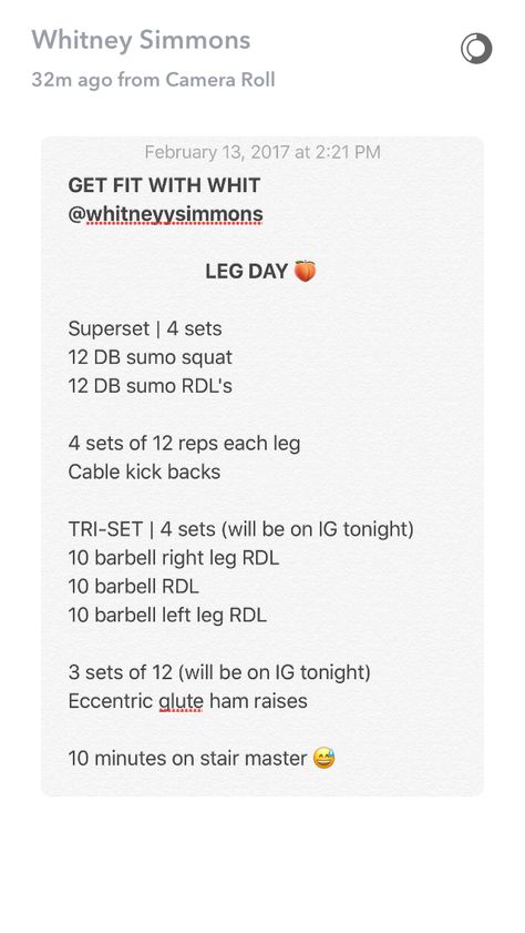 Legs | Whitney Simmons Whitney Simmons Workout, Garage Workouts, Body Building Tips, Whitney Simmons, Leg Workouts, Leg Day Workouts, Heath And Fitness, Gym Routine, Workout Plans