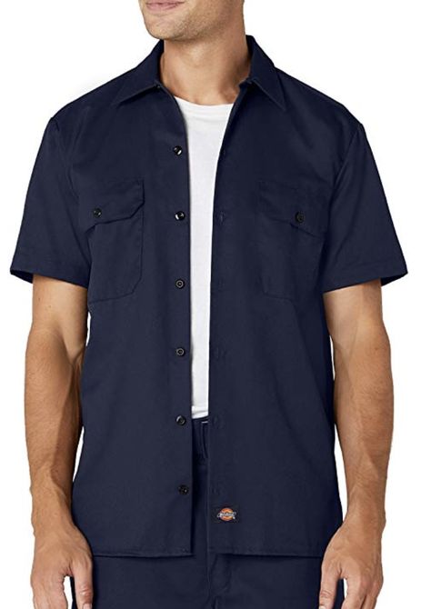 Dickies Shorts, Work Shirt, Work Shirts, Shop Top, Fashion Brands, Dark Navy, Men Short Sleeve, Short Sleeve Shirt, Shirt Shop