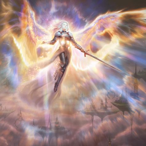 Warrior Angel, Spirit Realm, Super Powers Art, Angel Artwork, Angel Warrior, Magic Aesthetic, Art Africain, Angels And Demons, Wizards Of The Coast