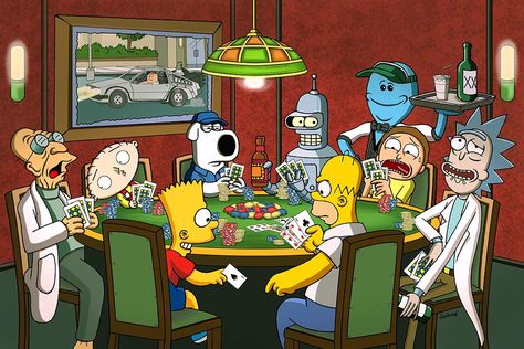 Photo Gift Idea, Rick And Morty Crossover, Rick I Morty, Trippy Cartoon, Rick And Morty Poster, Dope Cartoons, Simpsons Art, Rick Y Morty, Iphone Wallpaper Hipster