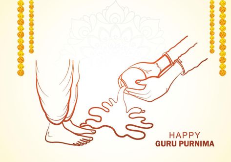 Hand draw sketch on honoring celebration guru purnima card background Happy Guru Purnima, Guru Purnima, Cute Backgrounds For Phones, Drawing Images, Cute Backgrounds, Vector Art, Line Art, Vector Free, How To Draw Hands