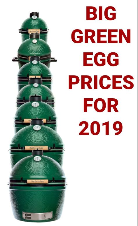 The latest prices for all sizes of the Big Green Egg line of Kamado Grills. There are seven models to choose from. Updated Big Green Egg Prices for 2019. #biggreenegg #kamadogrills via @derrickriches Big Green Egg Smoker, Big Green Egg Accessories, The Green Egg, Egg Smoker, Egg Bbq, Food Outdoor, Big Green Egg Grill, Green Egg Grill, Vegetarian Grilling