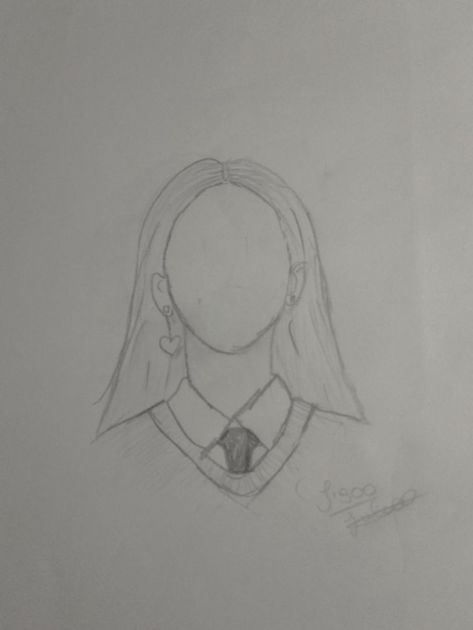 Jisoo faceless drawing Faceless Girl Drawing, Jisoo Faceless, No Face Sketch, Faceless Drawing Sketches, Faceless Sketches, Jisoo Drawing, Faceless Drawing, Girl Drawing Easy, Human Figure Sketches