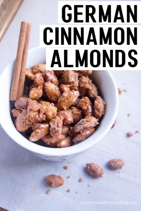 Cinnamon Sugar Almonds, Cinnamon Roasted Almonds, Sugar Almonds, International Desserts, Traeger Recipes, Pellet Grill Recipes, Cinnamon Almonds, Low Carb Cookies, Crunchy Snack