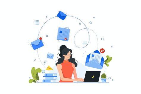 Document Management System, Web Design Websites, Document Management, Unique Illustration, Social Influence, Service Logo, Envato Elements, Services Business, Animal Stickers