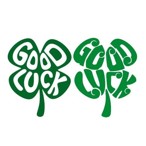 Cuttable Designs, Clover Logo, Good Luck Clover, Clover Svg, St Patricks Crafts, Photoshop Logo, Cute Bedroom Decor, Poker Cards, St Pattys Day