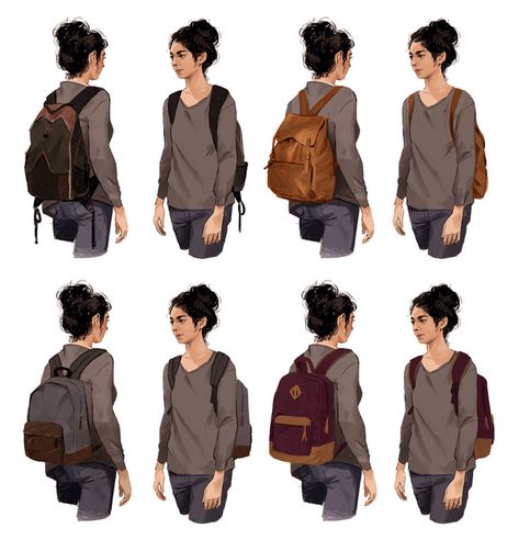 Dina's Backpack Art from The Last of Us Part II #art #artwork #videogames #gameart #conceptart #illustration #thelastofuspart2 #thelastofuspartii #lastofuspart2 #lastofuspartii How To Draw Backpack, Backpack Reference Pose, Backpack Pose Reference Drawing, Backpack Drawing Reference, Backpack Pose Reference, Character With Backpack, Backpack Reference, Backpack Illustration, Backpack Drawing