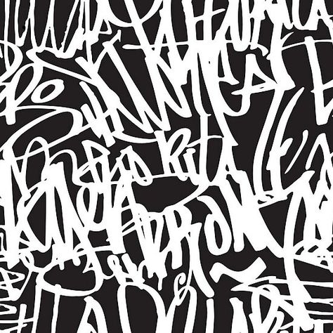 Graffiti Writing Pattern Design White on Black Spray Paint Font, Nasa Art, Graffiti Spray Paint, White Graffiti, Paint Font, Graffiti Writing, Graffiti Tagging, Salou, Graffiti Styles