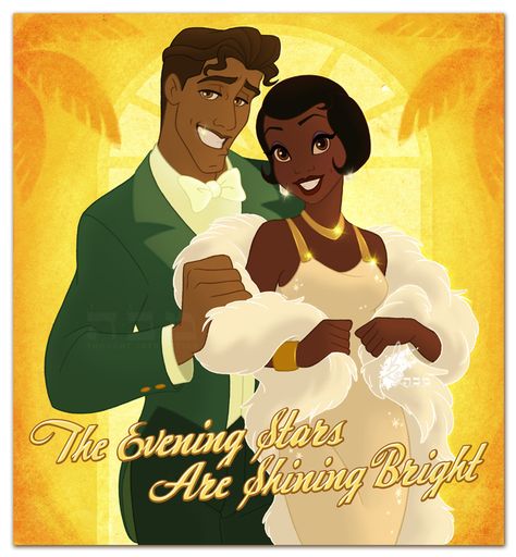 Princess and the Frog Witty Art, Tiana And Naveen, Tiana Disney, Princesa Tiana, Disney Princess Tiana, Disney Nerd, Princess And The Frog, Disney Artwork, Disney Concept Art