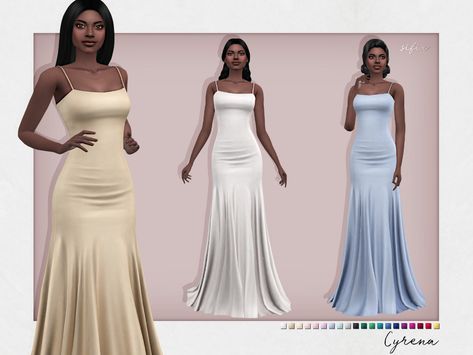 The Sims Resource - Cyrena Dress The Sims 4 Pack, Sims 4 Wedding Dress, Sims 4 Tsr, Die Sims 4, The Sims 4 Pc, Pelo Sims, The Sims 4 Packs, Sims 4 Expansions, Sims 4 Gameplay