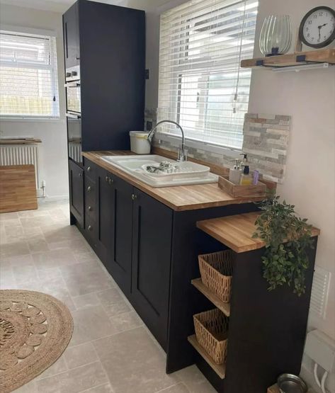 It is so easy to switch up your home decor with a lick of Frenchic. 🤍🌾 Frenchic Fan Forum member Debbie Davies transformed her gloss kitchen not once but twice with Frenchic! First off using our soft and neutral, quirky khaki shade' Funky Dora' (from The Lazy Range) before changing it up by going bold in black with our true black shade 'Blackjack' from the Al Fresco Inside/ Outside Range. . . #furniturerefurbishing #furniturerefurbished #furniturerefurbish #furniturerefinishing #furnitureref... Gloss Kitchen, Black Shade, Inside Outside, Refinishing Furniture, Shades Of Black, The Outsiders, Fan, Furniture, Home Decor