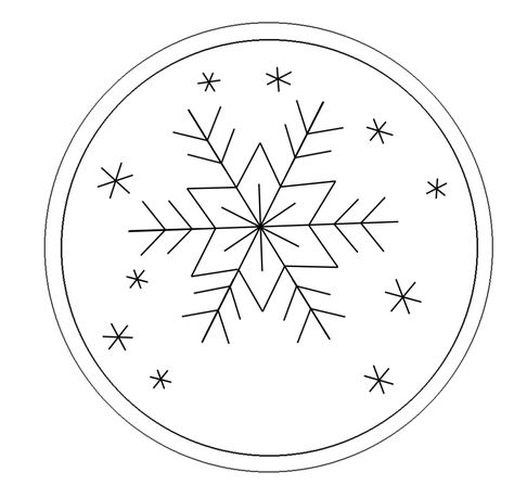 Snowflake Embroidery Pattern || Free Printable Repinned by RainyDayEmbrdry www.etsy.com/shop/RainyDayEmbroidery Snowflakes Embroidery Pattern, Christmas Hand Embroidery, Snowflake Embroidery, Pola Manik, Hand Embroidery Patterns Free, Christmas Embroidery Patterns, Embroidery Template, Redwork Embroidery, Embroidery Christmas