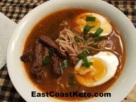 Beef and Ginger Pho (Ramen) – East Coast Keto Pho Soup, Pho Recipe, Pho Bowl, Wilted Spinach, Keto Soup, Soup Kitchen, Low Carb Soup, Thai Basil, Pakistani Food