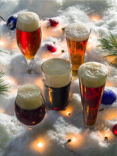 Learn the secrets to brewing a wintry, warming, holiday beer and check out five best of show winning recipes. Beer Season, Christmas Ale, Beer Christmas, Beer Types, Winning Recipes, Holiday Beer, Flavored Beer, Beer Recipe, Types Of Beer