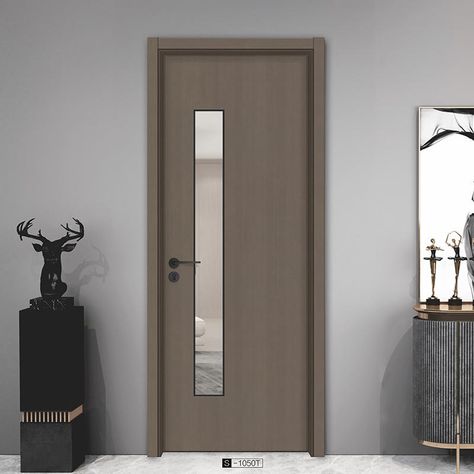 JS-4006A bathroom doors is the wood door with glass . Glass doors made of tempered glass even if broken will not hurt people.Some room or bathroom light dark, often using wooden door with glass to improve the lighting conditions, can with decorate a style of whole collocation, and more artistic flavor, soft fully makes the whole house. Bathroom Door Design Woods, Boss Cabin, Wood Door With Glass, Bathroom Door Design, Glass Door Design, Cabin Door, House Front Door Design, Clinic Interior, Eye Hospital