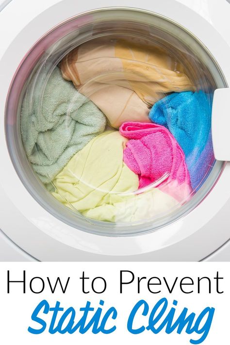 Static electricity makes clothes cling to your body. Let's go over some tips to help reduce static cling during the laundry process and after. Static Clothes, Air Clothes, Laundry Balls, Living On A Budget, Wool Dryer Balls, Homemade Cleaning Products, Electrical Energy, Some Body, Static Electricity