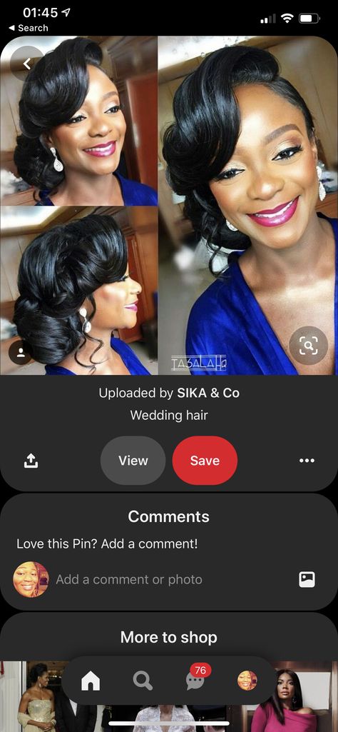 Bridesmaid Hairstyles Updo Black Women, Wedding Goals Dreams, Wedding Updo Black Women, Updo Black Women, Brides Hairstyles, Bride Hairstyles Updo, Natural Hair Wedding, Quick Braids, Bridal Hair Updo