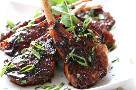 Asian Lamb Lollipops | Dash of Savory | Cook with Passion Rib Chops Recipe, Lamb Rib Chops, Lollipop Lamb Chops, Lamb Lollipops, Harissa Recipes, Lollipop Recipe, Lamb Chop Recipes, Lamb Ribs, Grilled Lamb