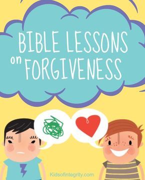 Forgiveness Lesson, Forgiveness Bible, Godly Character, Bible Object Lessons, Memory Verses, Bible Story Crafts, Bible Teacher, Sunday School Kids, Preschool Bible