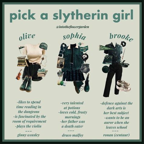 Slytherin Outfit Ideas, Slytherin Girl, Slytherin Clothes, Slytherin Outfit, Slytherin Fashion, Hogwarts Outfits, Draco Malfoy Aesthetic, Slytherin Pride, Harry Potter Style