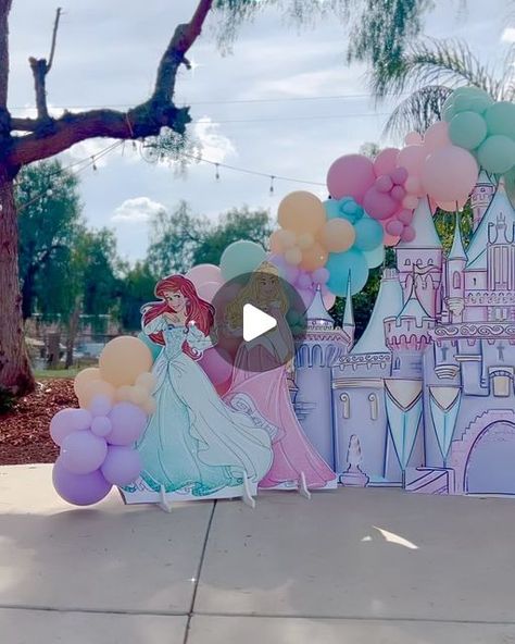 Bunnybouncepartyrentals on Instagram: "Disney princess castle #disneyland #disneypartyideas #disneylandparty #disneylandpartydecor #disneypartytheme #disneyland #disnelandbirthday #disneydecorations #disneyballoons #disneycastle #disneylandcastle #disneycastle #disneyprincess #disneyprincesscastle #princessparty #princessbirthday #princessbirthdayparty #princessbirthdaytheme" Disneyland Theme Party Decorations, Disney Princess Castle, Disney Balloons, Princess Theme Birthday, Disneyland Castle, Disney Theme Party, 2024 Graduation, Disney Decor, Princess Castle