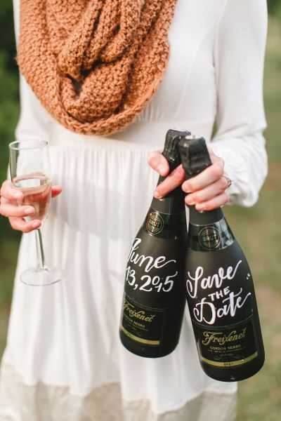 Engagement announcement with a unique bottle of champagne: http://www.stylemepretty.com/2016/09/24/engagement-announcements-you-havent-seen-a-million-times-on-facebook/ Bonfire Night Wedding, Unique Save The Date Ideas, Save The Date Ideas, Rustic Photography, Christian Couples, Unique Save The Dates, Save The Date Photos, Wedding Planning Websites, Beach Bride