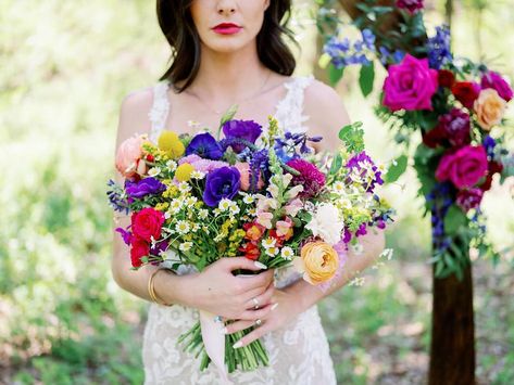 Diy Wedding Flower Centerpieces, Wildflower Bridal Bouquets, Peach Ranunculus, Flower Moxie, Wildflowers Wedding, Wildflower Wedding Bouquet, Wedding Flower Packages, Yellow Wildflowers, Spring Wildflowers