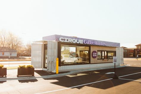 DRIVE-THRU COFFEE SHOP Small Drive Thru Coffee Shop, Drive Thru Coffee Shop Design, Drive Through Coffee Shop, Drive Thru Coffee Shop, Coffee Drive Thru, Coffee Shack, Container Coffee Shop, Drive Thru Coffee, Restaurant Plan