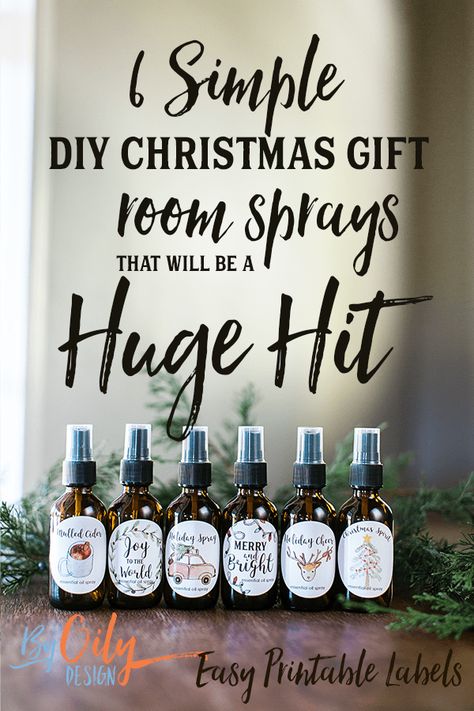 Check out these adorable DIY Christmas gifts room sprays with Essential Oils. The Free printable Christmas gift labels. I can’t wait to give these as DIY Christmas gifts for teachers. sign up for wholesale membership and get your essential oils with By Oily Design. DIY Christmas gifts under $5; DIY Christmas gifts for family; DIY Christmas gifts for the office; Christmas room scents; Christmas room sprays; Natural Christmas tree room sprays; Dirty Santa gifts; Christmas gifts under $20; Free Pri Christian Apothecary, Christmas Room Spray, Diy Christmas Gifts For Friends, Diy Room Spray, Gift Labels Christmas, Diy Christmas Gifts For Family, Easy Diy Christmas Gifts, Diy Essentials, Essential Oils Gifts